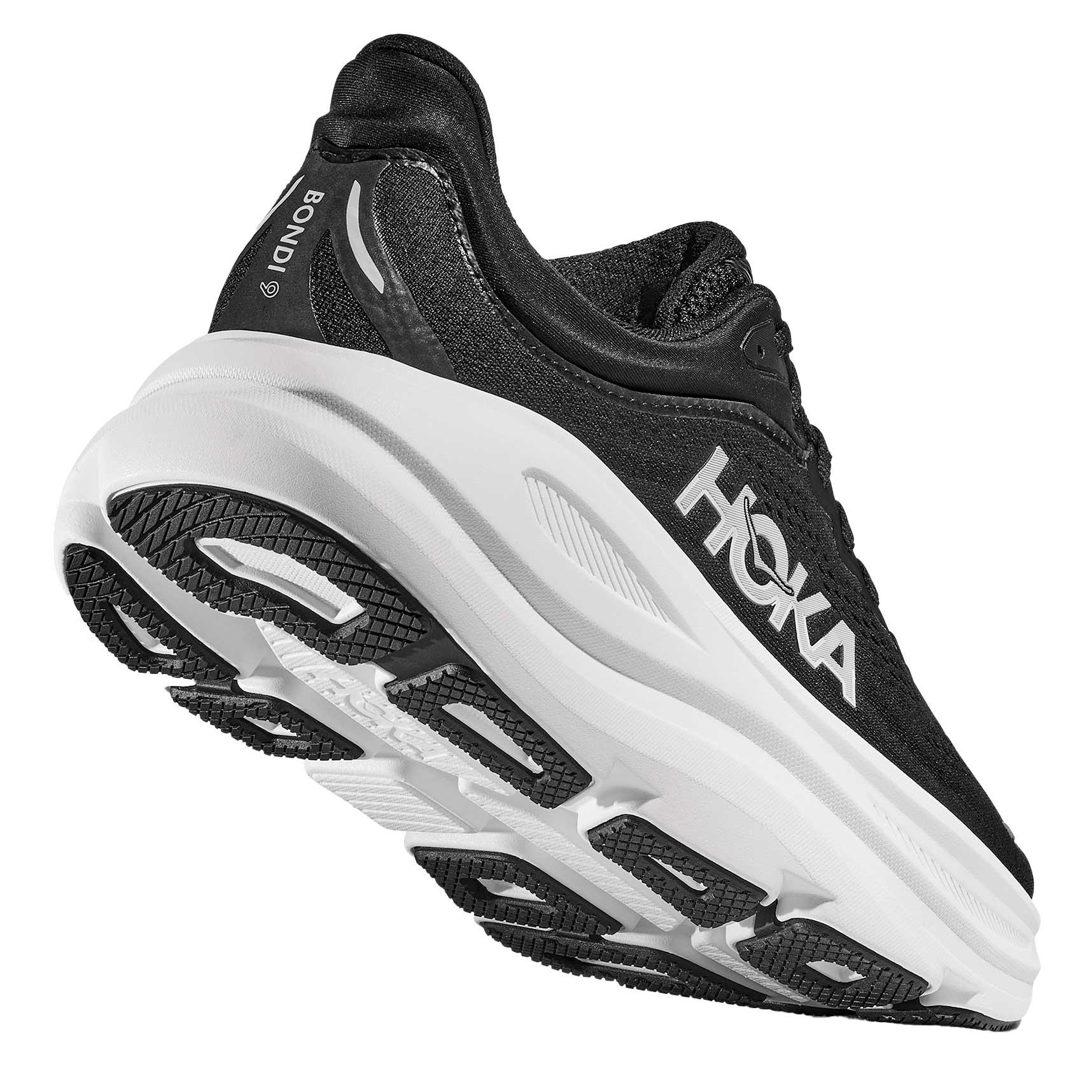 Hoka Bondi 9 Shoe Women's in Black and White